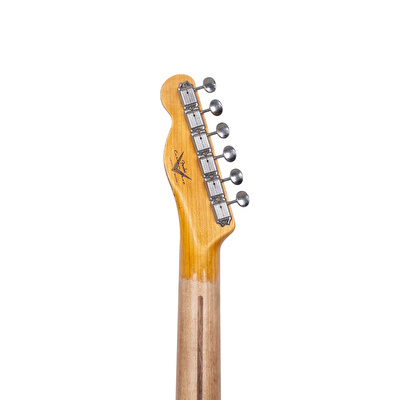 Fender Custom Shop 50s Thinline Telecaster Heavy Relic Aged Candy Apple Red Elektro Gitar